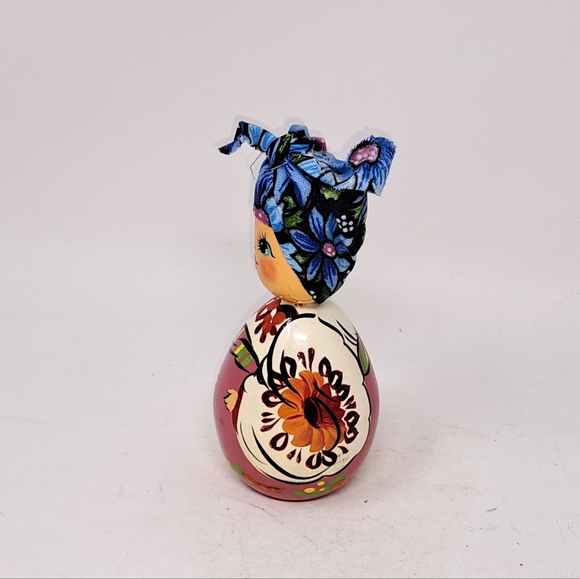 Hand Painted Wooden Doll - Picture 5 of 6